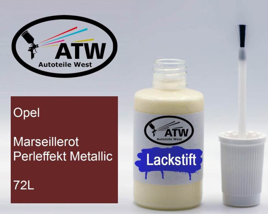 Opel, Marseillerot Perleffekt Metallic, 72L: 20ml Lackstift, von ATW Autoteile West.